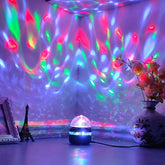 Rotating Crystal Magic Ball Disco Light Projector